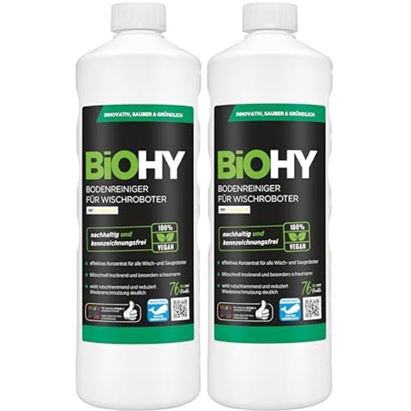 Vloerreiniger voor dweilrobots - Duurzaam en ecologisch - 2 x 1l Concentraten