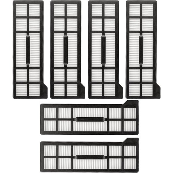 Wasbaar filter geschikt voor EUFY X10 Pro Omni Robotstofzuiger - Vervanging - 6 stuks