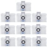 Wegwerpstofzuigerzakken, vervangingsonderdelen, Geschikt voor ECOVACS DEEBOT X1 OMNI, DEEBOT T10, T20 Omni robotstofzuigers, verpakking van 10 stuks.