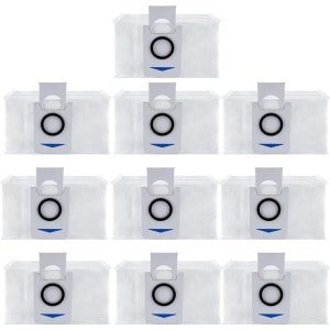 Wegwerpstofzuigerzakken, vervangingsonderdelen, Geschikt voor ECOVACS DEEBOT X1 OMNI, DEEBOT T10, T20 Omni robotstofzuigers, verpakking van 10 stuks.