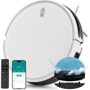 White-Label® Dweilrobot - Dweilsysteem - Vloerreiniger - Met App - Wit