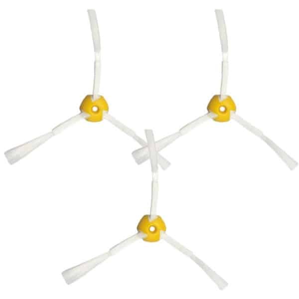 Zijborstel - Robotstofzuiger accessoires - voor irobot Roomba - Serie 600 700 - Geel - 3-pack