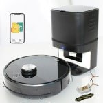 Zoef Robot robotstofzuiger Willem met accessoires set - met leegstation - met laadstation - 6000 Pa - robotstofzuiger met dweilfunctie - uitgebreide mapping - met automatische afzuigunit