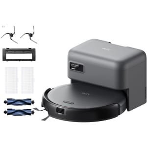 eufy Auto-Empty C10 - Robotstofzuiger met Vervangingssets - Slanke behuizing van 7,2 cm - Tapijtreiniger - Edge expansion borstel - Automatisch legen - Point laser en multi-infrarood navigatie