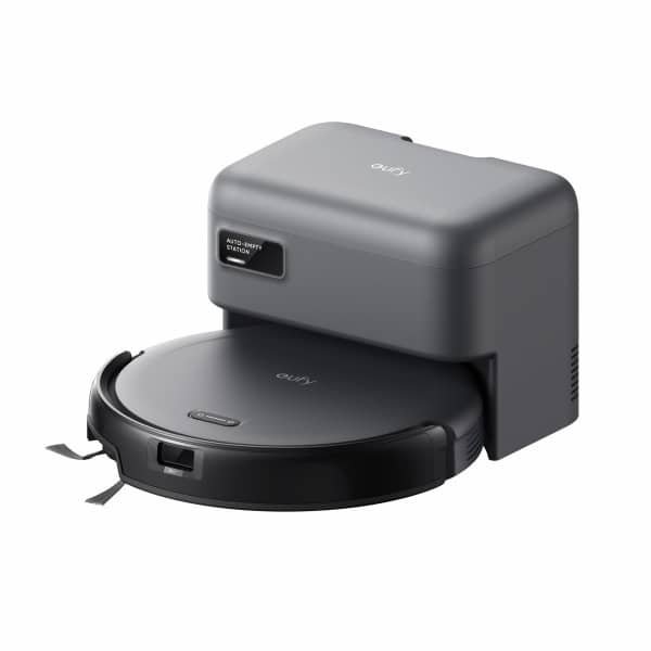 eufy Auto-Empty C10 robotstofzuiger, slanke behuizing van 7,2 cm, tapijtreiniger, edge expansion borstel, automatisch legen, point laser en multi-infrarood navigatie