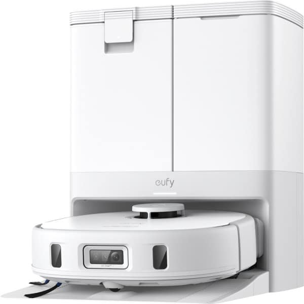 eufy Clean X10 Pro Omni Wit robotstofzuiger met dweil - Robot Vacuum 8000 Pa zuigkracht, tapijt detectie AI-obstakel vermijding, wast en droogt de dweil, automatisch legen en vullen