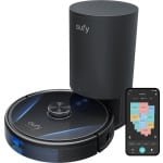 eufy RoboVac LR30 Hybrid+ robotstofzuiger en dweil met cleaning station, iPath Laser Navigation, 3000Pa-zuigkracht