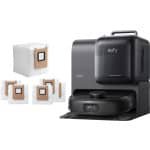 eufy Robotstofzuiger Omni E28 met 6 stofzakken, draagbare dieptereiniger, HydroJet systeem, 20.000 Pa zuigkracht, DuoSpiral ontklittende borstels, CornerRover arm, alles-in-één station