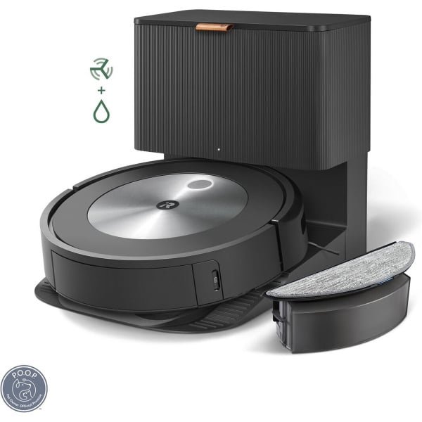 iRobot Roomba Combo j5+ Robotstofzuiger met Dweilfunctie - Objectdetectie en vermijding - Leegstation - Ideaal voor Huisdieren - j5578