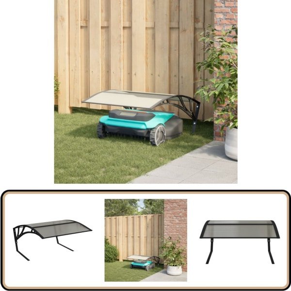 vidaXL Garage Robotmaaier - Zwart - 80x101x46 cm Garage Robot Maaier - Robotmaaier Opslag - Bescherming Robotmaaier - Buitenopslag Robotmaaier - Robotgrasmaaier Schuilplek