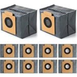 10 stuks stofzakken compatibel met Eufy Clean X8 Pro / X10 Pro Omni Robot, X8 Pro robotstofzuiger, stofzak, reservezak, accessoires, stofzuigerzakken, reserveonderdelen