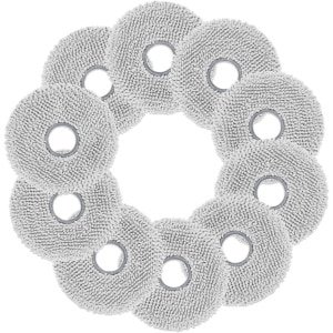 10 stuks wisdoeken gescht voor Ecovacs Deebot T50 Omni/Pro/Max,T30 Pro Omni,T30S Pro/Combo/Complete, N30 Pro,X5,X2 robotstofzuiger,nieuwe verbeterde microvezel en herbruikbare vervangende mop