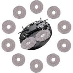10pcs Vervangende Doeken voor X10/X20/X30/X40/X50 Robotstofzuigers - Microfiber Mop Accessoires - Vervangende Schoonmaakdoeken voor Robot Vloer Schrobber - Wasbaar en Herbruikbaar (Grijs)
