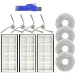 12 stuks vervangende accessoires - geschikt voor DJI ROMO S - ROMO A - ROMO P robotstofzuiger - 4 zijborstels - 3 HEPA-filter - 4 dweilpads - 1 reinigingsgereedschap