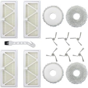 15 stuks vervangende accessoires - geschikt voor DJI ROMO S - ROMO A - ROMO P robotstofzuiger - 6 zijborstels - 4 HEPA-filter - 4 dweilpads - 1 reinigingsgereedschap