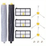 17Parts Accessoireset - Geschikt voor iRobot Roomba Serie 800 & 900 - 2 Rubber Hoofdrollen - 3 Zijborstels - 3 HEPA-filters - Complete Onderhoudsset voor Robotstofzuiger