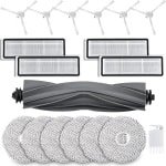 18 stuks accessoires gescht voor Dreame L10s / L10 Ultra / L10 Prime robotstofzuiger met 1 hoofdborstel, 6 reinigingsdoeken, 4 filters, 6 zijborstels, 1 reinigingsborstel