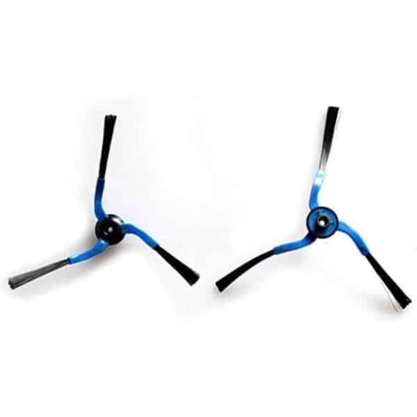1x Paar Vervangende Zijborstels Gescht voor Samsung Navibot Robotstofzuiger - 2 stuks, kleur Zwart/Blauw