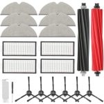 20-Pack Accessoires voor Robotstofzuiger: Hoofdborstel, HEPA-Filters, Moppen en Meer