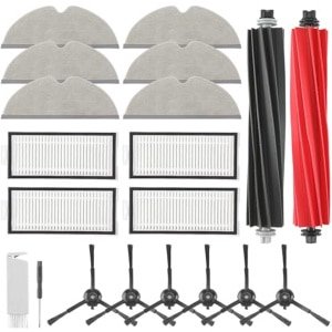 20-Pack Accessoires voor Robotstofzuiger: Hoofdborstel, HEPA-Filters, Moppen en Meer