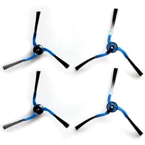 2x paar vervangende zijborstels Gescht voor Samsung Navibot Robotstofzuiger - 4 stuks, kleur Zwart/Blauw