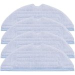 4 stuks reinigingsdoeken Geschikt voor Roborock S8 S8+ S7 / S7 MaxV Ultra / S7 MaxV/S7 Pro Ultra/T7 / T7plus robotstofzuiger, microvezel, zacht, wasbaar en herbruikbaar, vervangende wisserdoeken mop