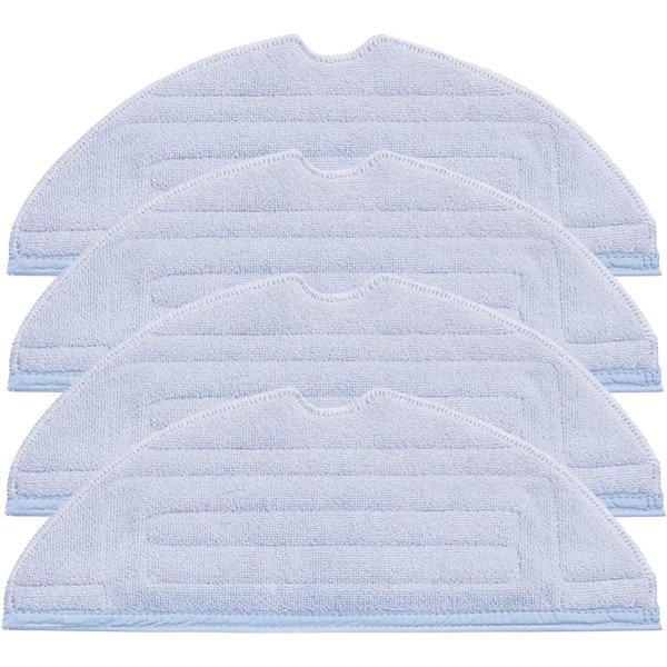 4 stuks reinigingsdoeken Geschikt voor Roborock S8 S8+ S7 / S7 MaxV Ultra / S7 MaxV/S7 Pro Ultra/T7 / T7plus robotstofzuiger, microvezel, zacht, wasbaar en herbruikbaar, vervangende wisserdoeken mop