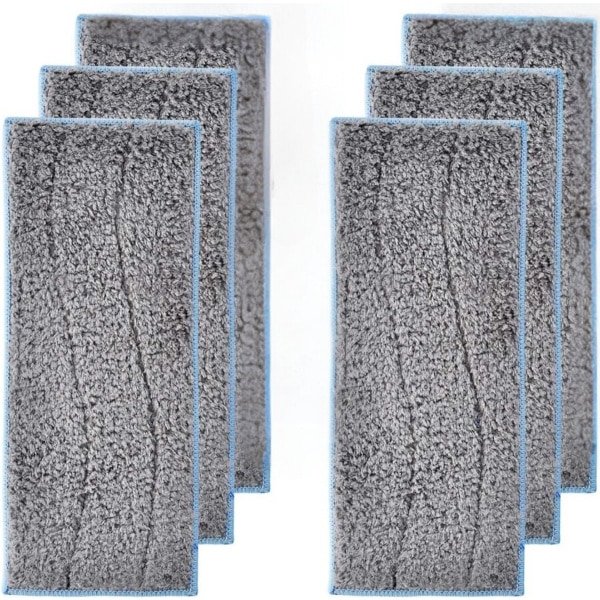 6 JustValue Dweil pads geschikt voor iRobot Braava Jet M6 - Voor Nat Dweilen - Gechikt voor de M6134 - Luxe Dweilpads Dweilrobot - Microfiber Microvezel Dweil Doekjes Pads Set - Dweildoeken Nat Dweilen