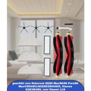 Accessoireset voor Roborock S5/S5 Max/S6/S6 Pure/S6 MaxV/S50/S51/S52/S53/S54/S55, Xiaowa E2/E3/E4/E5, voor Xiaomi 1/1S robotstofzuiger reserveonderdelen