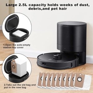 Allecta - 6-pack stofzakken voor robotstofzuigers, speciale grote capaciteit