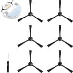 Allecto Plus - Reserveonderdeel robotstofzuiger: 6 zijborstels en 1 schroevendraaier - Geschikt voor ILIFE V3/V3S Pro/V5/V5S Pro - Medion E32 (MD 18510)/E32 SW (MD 18503)/MD16192/MD18500/MD18501/MD18600