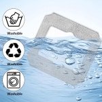 Allecto Plus - Reserveonderdelen voor robotstofzuiger: 5 microvezel wisdoeken - Wasbaar en herbruikbaar - Schoonmaakdoekjes vervanging