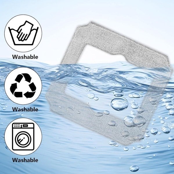 Allecto Plus - Reserveonderdelen voor robotstofzuiger: 5 microvezel wisdoeken - Wasbaar en herbruikbaar - Schoonmaakdoekjes vervanging