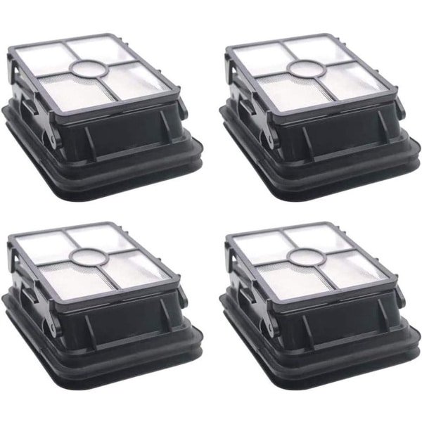 Allecto Plus - Vervangende HEPA-stoffilters voor robotstofzuiger - Set van 4 stuks - Geschikt voor Bissell CrossWave 1785 Serie 1785G 1785V 1785W - Reserveonderdelen met filters