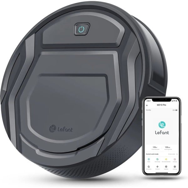 Comnox - Lefant M210 Pro Robotstofzuiger - 2200Pa Zuigkracht - WiFi/App/Alexa Bediening - 120 Minuten Looptijd - Compact en Slim Ontwerp