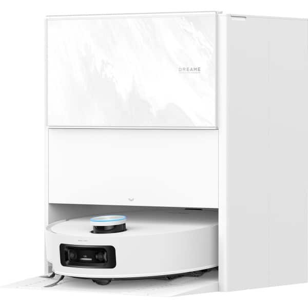 Dreame Aqua 10 Ultra Track Complete - Krachtige 2-in-1 Robotstofzuiger met Zelfreinigende Dweil - Obstakeldetectie en Automatisch Leegstation - 25.000 Pa Zuigkracht - Overwint Drempels tot 6 cm