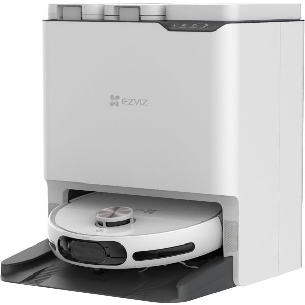 Ezviz RS20 Max - Robotstofzuiger met Dweilfunctie, 13.000Pa Zuigkracht, Automatische Leeg & Reinigingsstation - AI-Obstakelvermijding - Compatibel met Google Assistant & Alexa