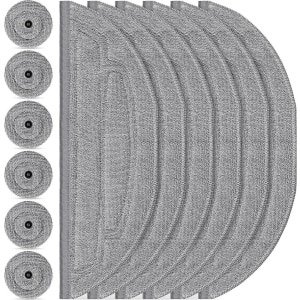Geschikt voor De Roborock S8 MaxV Ultra robotstofzuiger, geschikt voor microvezel, wordt geleverd met een 12-delige dweilset, inclusief 6 dweilpads en 6 zijborstels, en is een accessoire voor het VibraRise 3.0 dweilsysteem, geschikt voor microvezel.