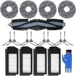 Geschikt voor Ecovacs X1 Pro T10omni robotstofzuiger: dweilborstel, rolborstel en filter.