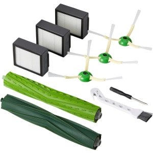 Geschikt voor accessoires voor iRobot Roomba i7 i7+ i3 E5 i3+ i4 i6 i6+ i8 i8+ robotstofzuigers - Compatibel met i7 i8 i6 i5 i4 i3 i1 E5 E6 J5 J6 J7 J8 J9 Plus - 3 HEPA Filters - 3 Zijborstels - 2 Rubberen Hoofdborstels - Vervangende Onderdelen Set