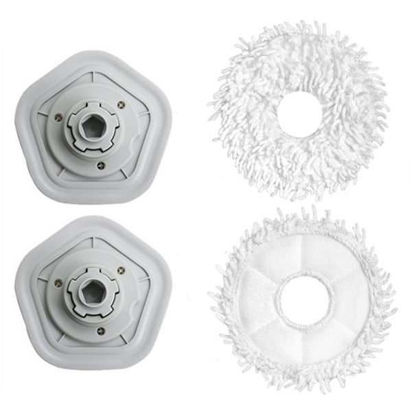 Geschikt voor de Dreame W10 robotstofzuiger: afneembare dweilhouder met klittenband voor vervangende dweildoeken, 2 sets.