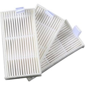 Hoogrendements HEPA-filterset voor iLife, Silvercrest, Medion en Ariete robotstofzuigers - Accessoire voor robotstofzuigers - Schoonmaakaccessoire voor thuis - Set van 3 - Wit