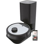 Hoover HG5 robotstofzuiger met afzuigstation en app-besturing met kaart en tijdschema, robotstofzuiger met lasernavi, hindernissensor, zelflediging, robotstofzuiger met laadstation [HG550DP]