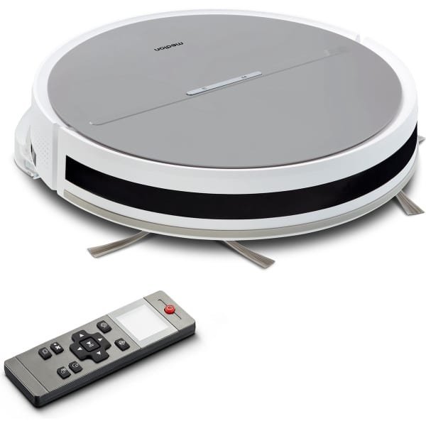 MEDION robotstofzuiger met systematische navigatie E35 (2000Pa zuigkracht, gyro-navigatie in systematische S-lijnen, 2 zijborstels en wandsensor)