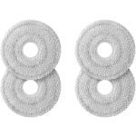 Originele microvezelpads Gescht voor Jet Bot Combo (VR7MD9*), accessoires en reserveonderdelen voor robotstofzuiger, herbruikbaar, grijs, 4 stuks