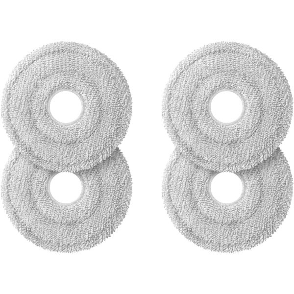 Originele microvezelpads Gescht voor Jet Bot Combo (VR7MD9*), accessoires en reserveonderdelen voor robotstofzuiger, herbruikbaar, grijs, 4 stuks