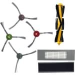 PARTS4® Robotstofzuiger vervangingsset geschikt voor Ecovacs Deebot T8 / N8 / T9 serie | 8-delige set met middenborstel, zijborstel (4 x), HEPA filter (3 x)