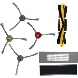 PARTS4® Robotstofzuiger vervangingsset geschikt voor Ecovacs Deebot T8 / N8 / T9 serie | 8-delige set met middenborstel, zijborstel (4 x), HEPA filter (3 x)