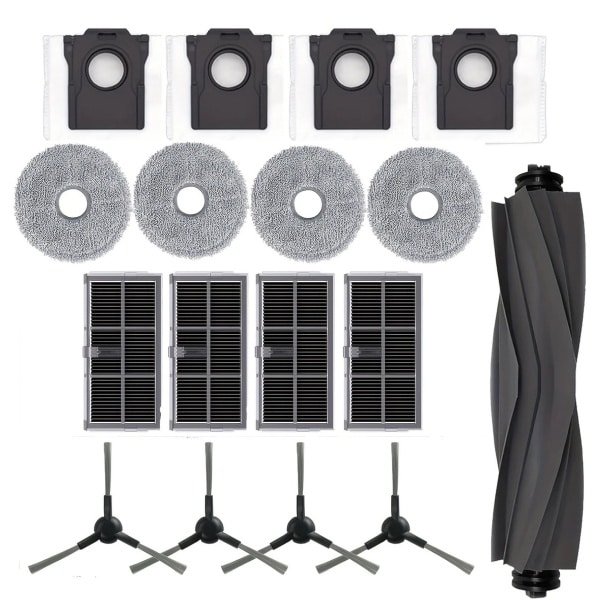 PolkaHome® Vervangingsset geschikt voor Robotstofzuiger Accessoires & Onderdelen - Geschikt voor Dreame L10s Pro, L10s ULTRA Gen2, Gen 2 PRO, PRO HEAT X30, HEAT X30, L10s PRO ULTRA HITTE RLL82CE, X30 ULTRA, MOVA E30, MOVA E30 ULTRA, P10 ULTRA