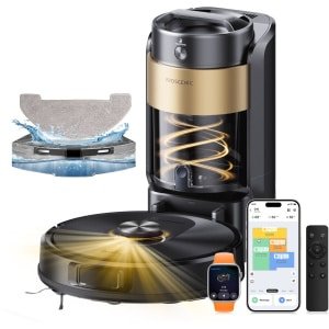 Proscenic QQ20 Plus - Robotstofzuiger met Dweilfunctie - Robotstofzuiger met Reinigingsstation - 10000 Pa Zuigkracht